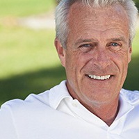 Smiling man with dental implants in Northborough 