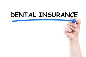 “Dental insurance” underlined in blue against white background