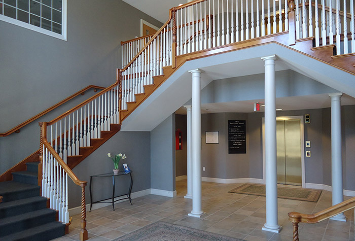 Dental office reception area