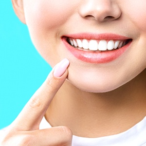Close-up of beautiful teeth after smile makeover services