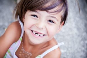 Portrait of smiling little girl